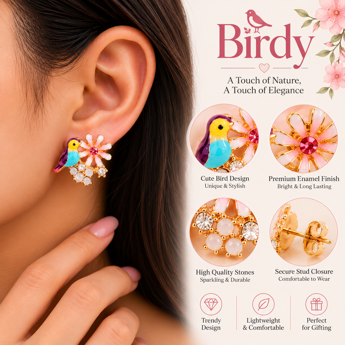 Birdy Earrings