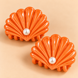Cute Seashell Hair Pins with Pearl Detail