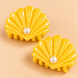Cute Seashell Hair Pins with Pearl Detail
