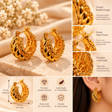 Golden Loop Hoop Earrings