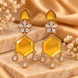 Mango Mania Yellow Stone Drop Earrings