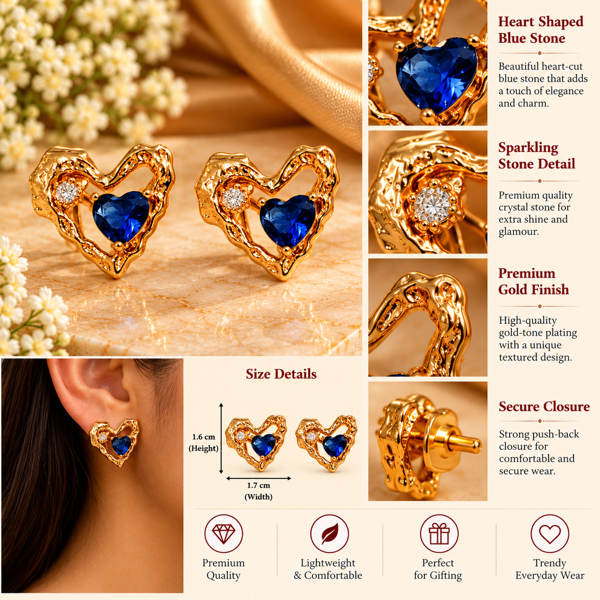 Bluey Studded Heart