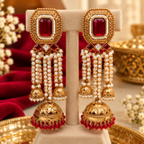 Rani Dangler Pearl Jhumka Earrings