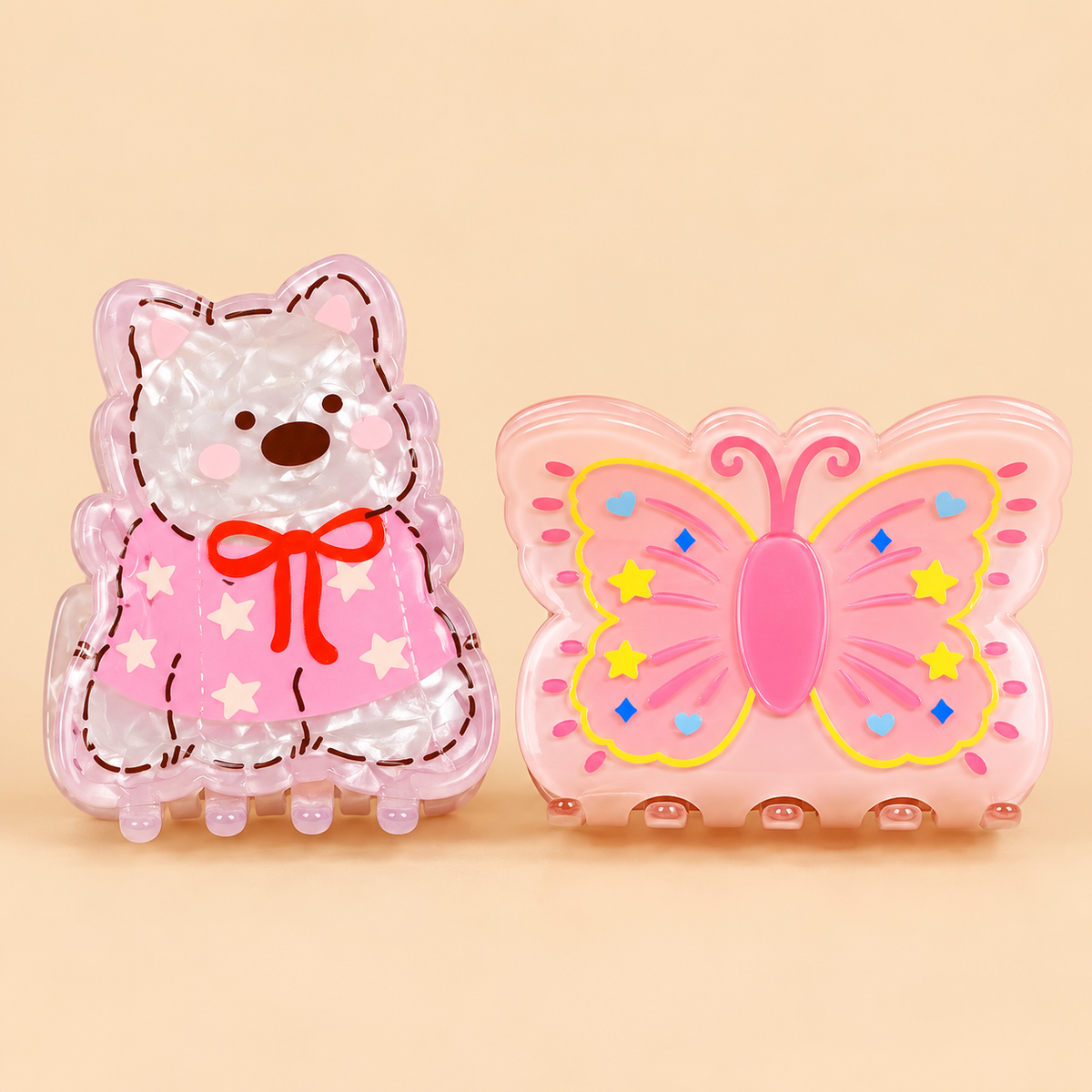 Korean Cute Creature Claw Clips
