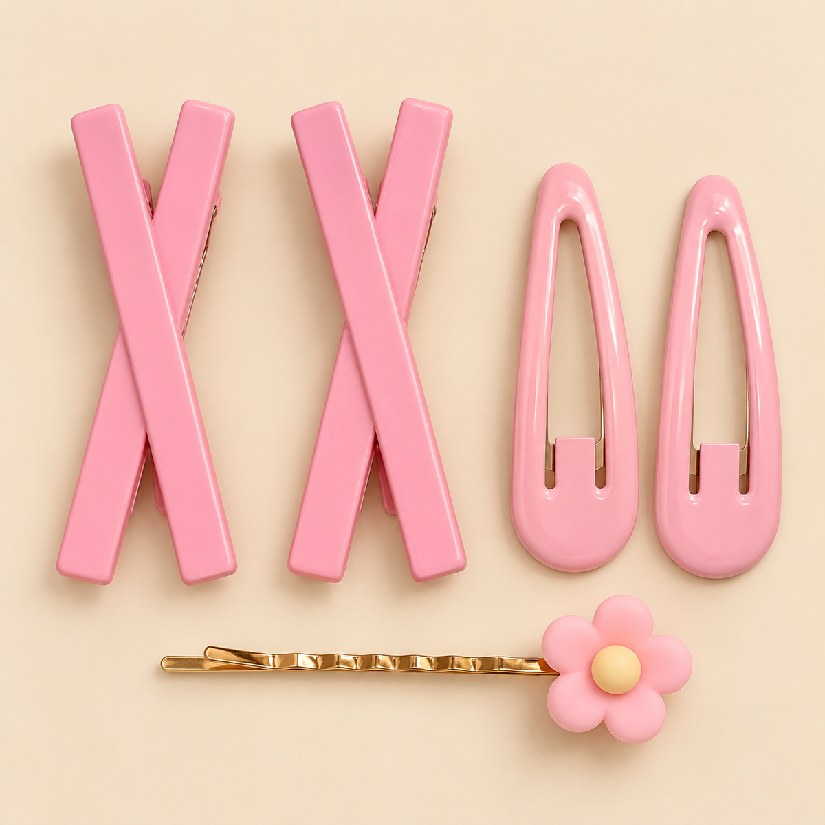 Cute Flower Hair Clips