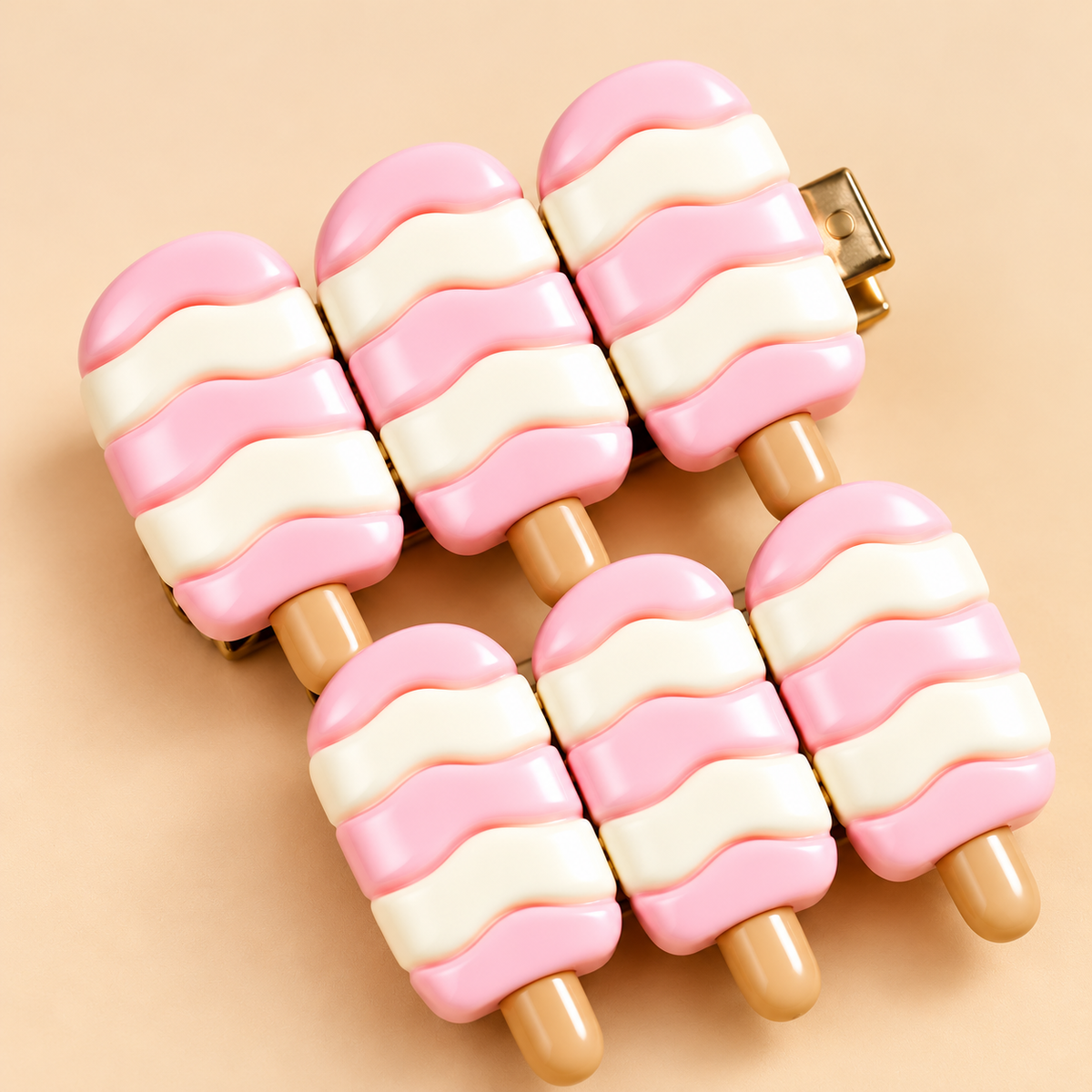 Ice Cream Popsicle Hair Clips