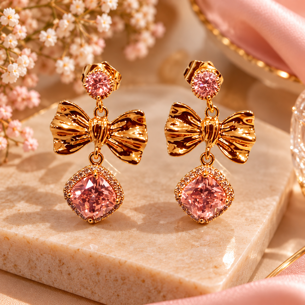 Pink Bow Crystal