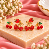 Cherry Combo Earrings Set
