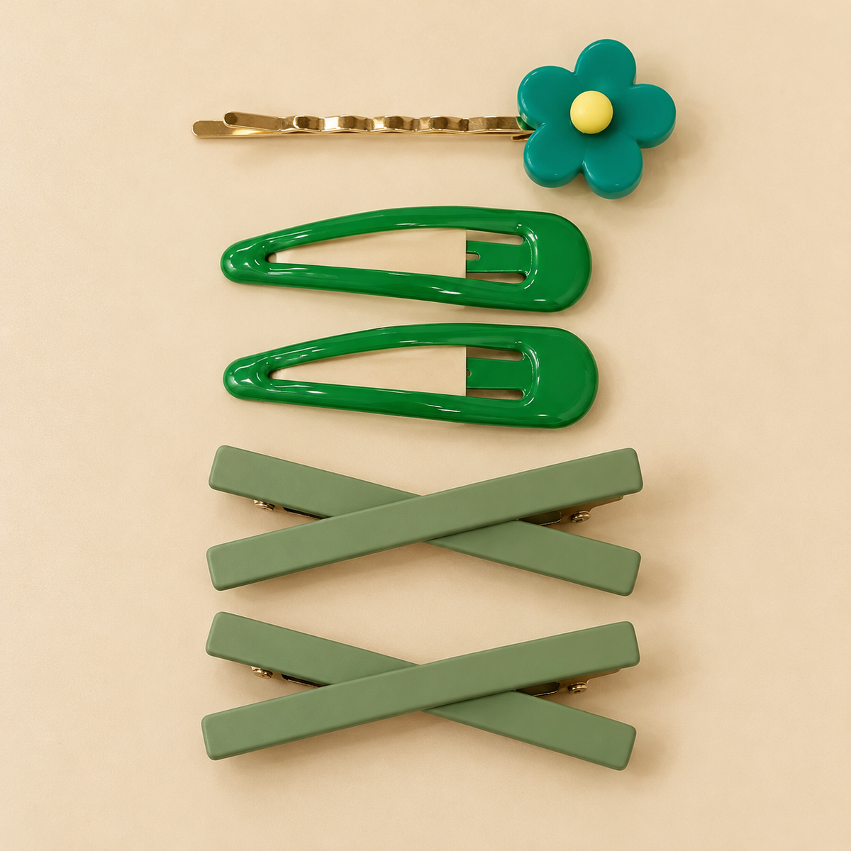 Cute Flower Hair Clips