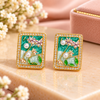 Square Enamel Stud