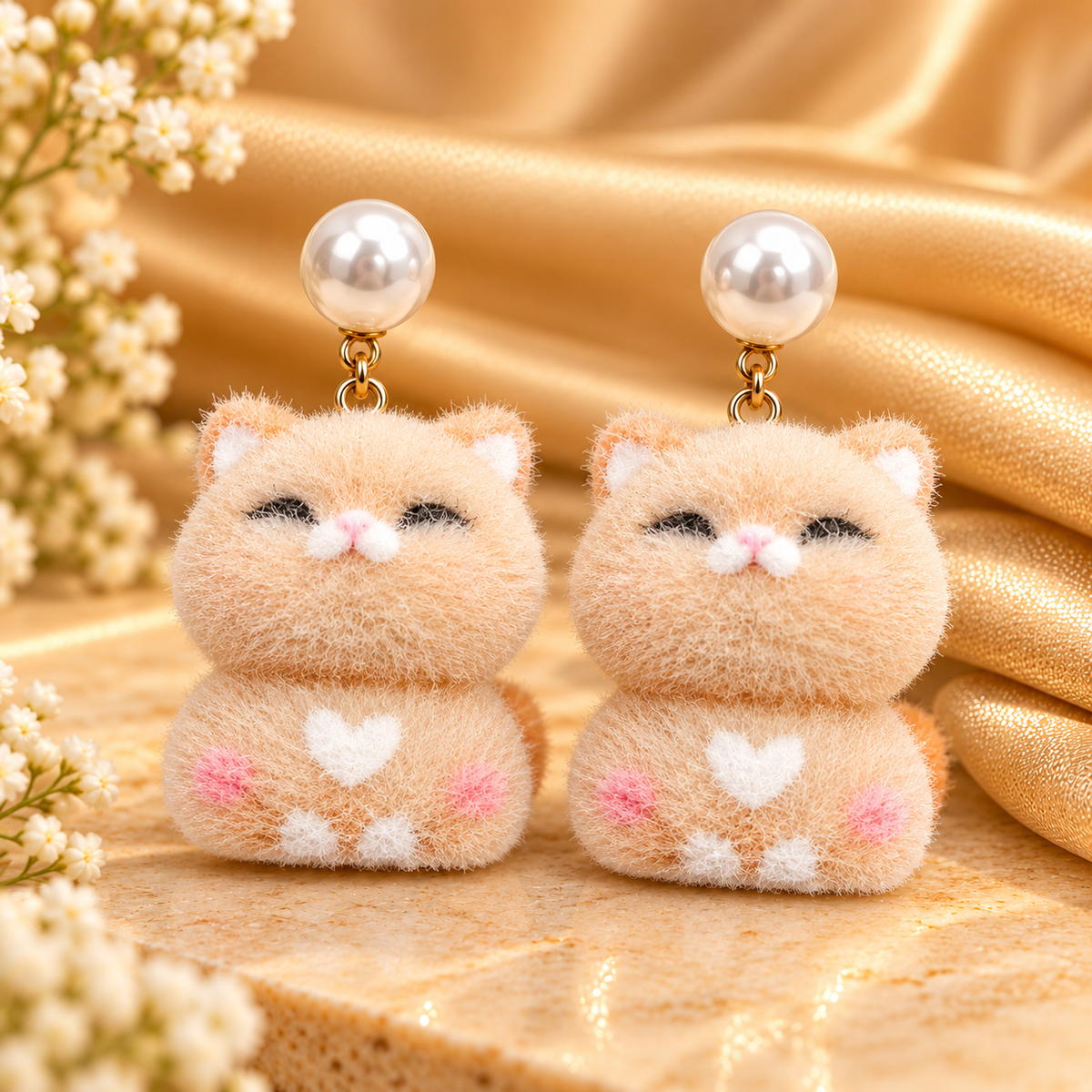 Pearl Catty Earrings