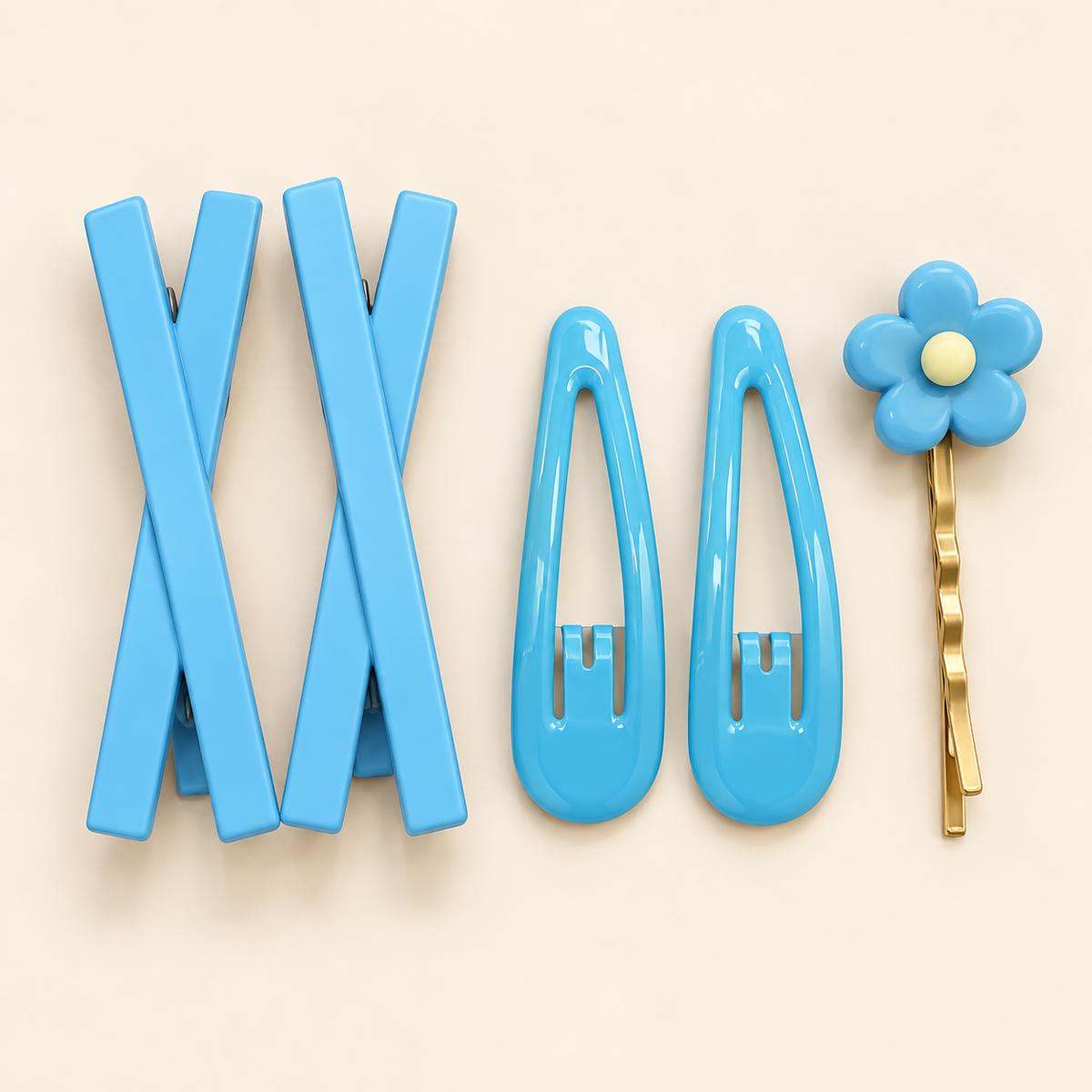 Cute Flower Hair Clips