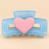 Blue Heart Hair Claw Clip