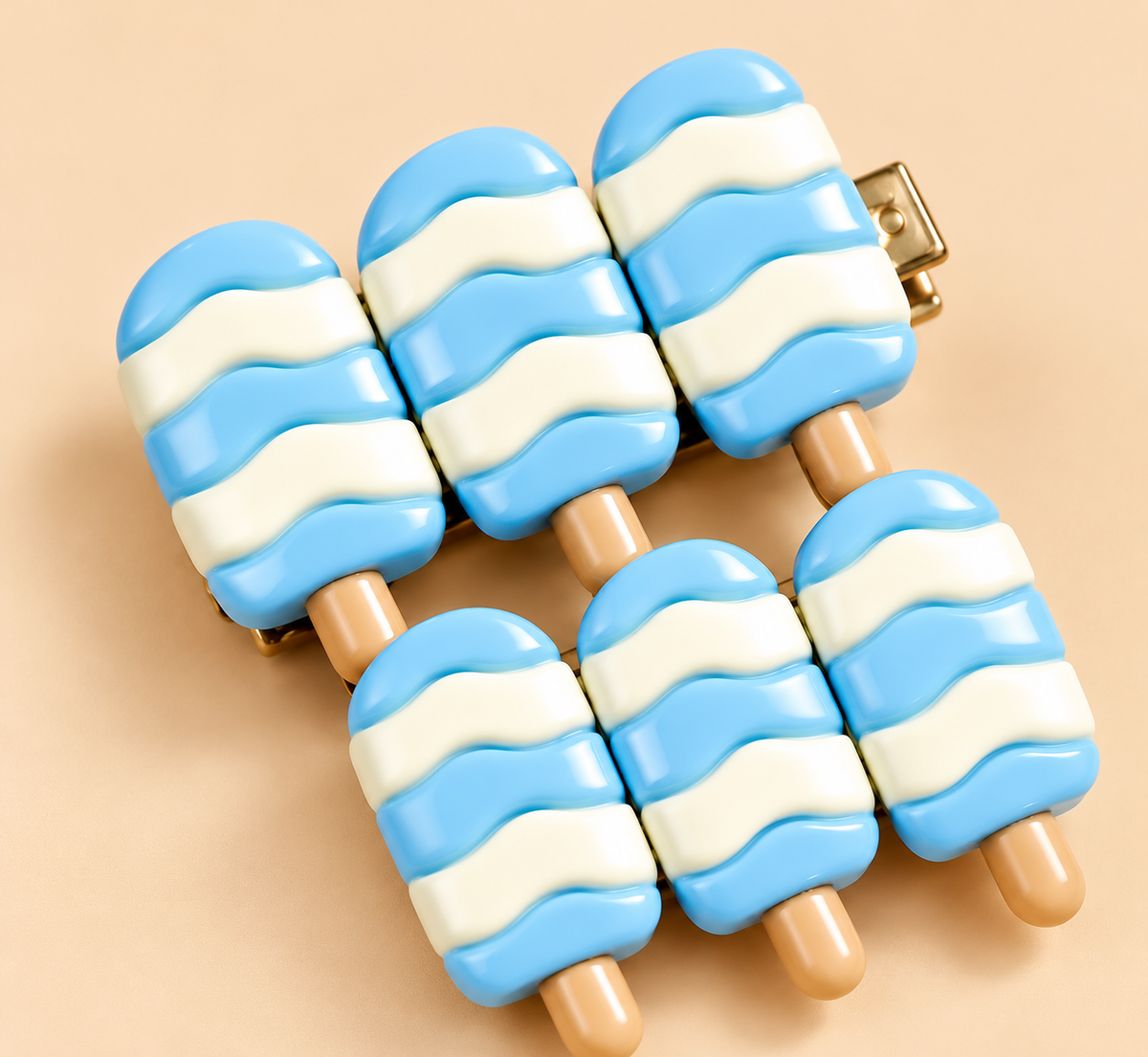 Ice Cream Popsicle Hair Clips