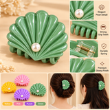 Cute Seashell Hair Pins with Pearl Detail
