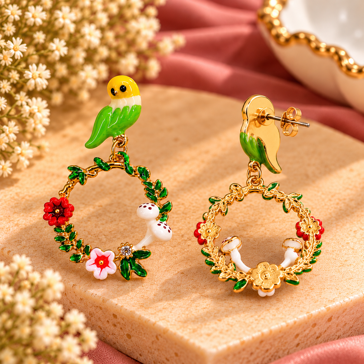 Garden Glory Loop Earrings